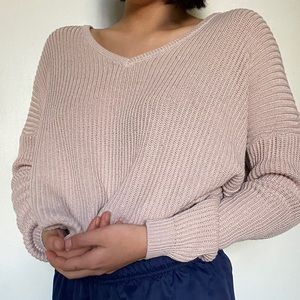 brandy melville knit v neck sweater